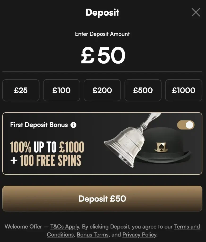 Harry Casino Deposit